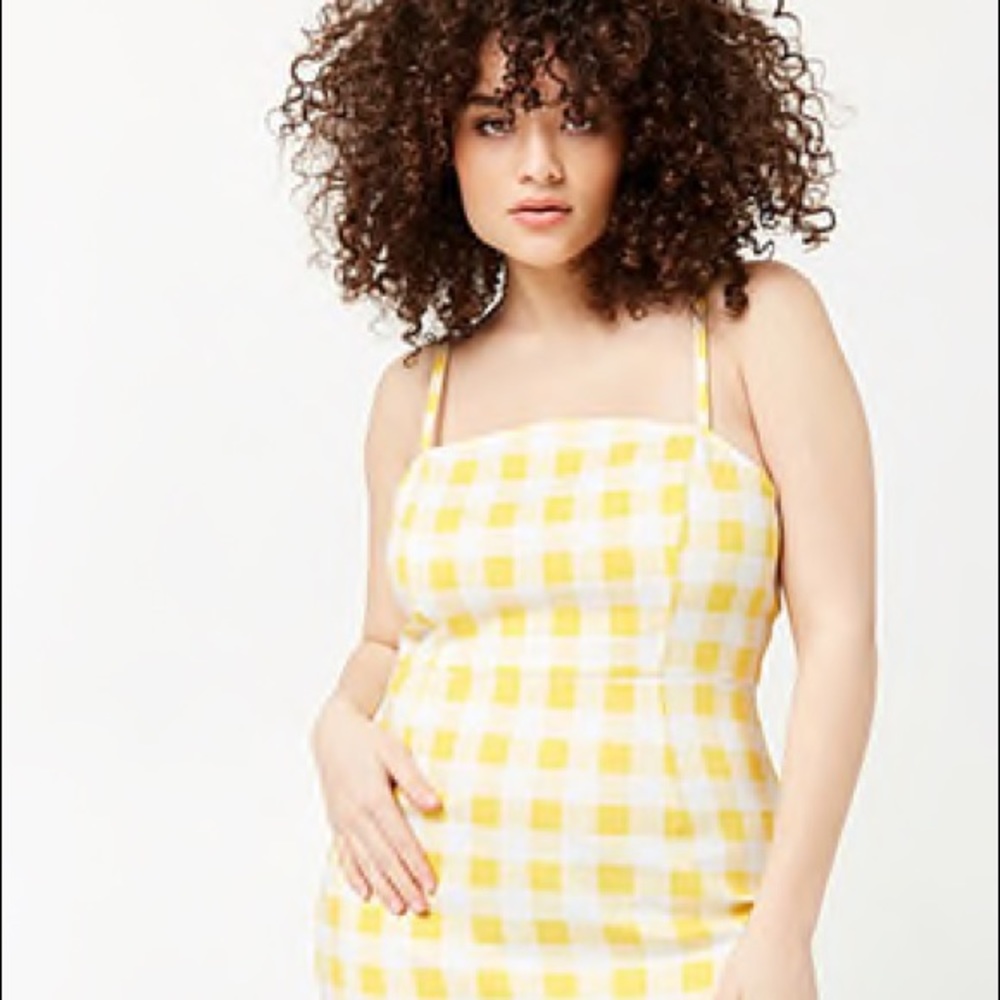 NWT 💛F21 Summer cute dress gingham mini plus size